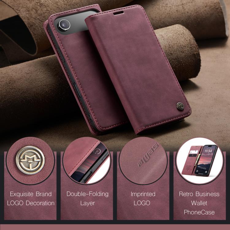 For iPhone 17 Air CaseMe 013 Multifunctional Horizontal Flip Leather Phone Case(Red) - iPhone 17 Air Cases by CaseMe | Online Shopping UK | buy2fix