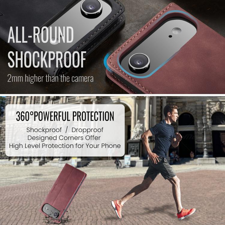 For iPhone 17 Air CaseMe 013 Multifunctional Horizontal Flip Leather Phone Case(Red) - iPhone 17 Air Cases by CaseMe | Online Shopping UK | buy2fix