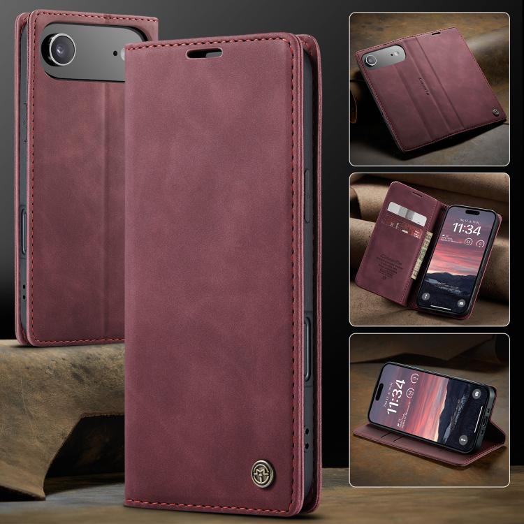 For iPhone 17 Air CaseMe 013 Multifunctional Horizontal Flip Leather Phone Case(Red) - iPhone 17 Air Cases by CaseMe | Online Shopping UK | buy2fix