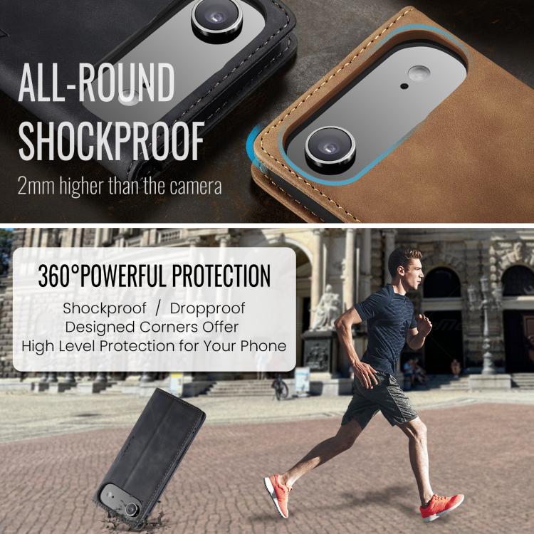 For iPhone 17 Air CaseMe 013 Multifunctional Horizontal Flip Leather Phone Case(Black) - iPhone 17 Air Cases by CaseMe | Online Shopping UK | buy2fix