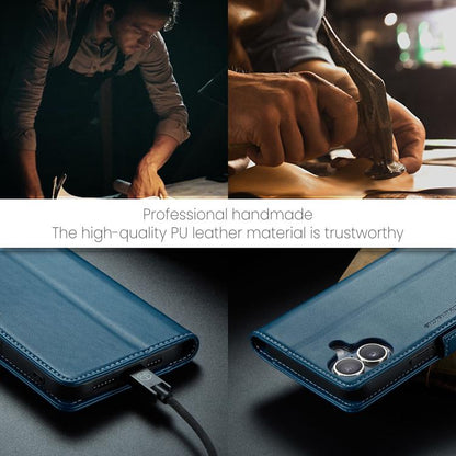 For iPhone 17 CaseMe 023 Butterfly Buckle Litchi Texture RFID Anti-theft Leather Phone Case(Blue) - iPhone 17 Cases by CaseMe | Online Shopping UK | buy2fix