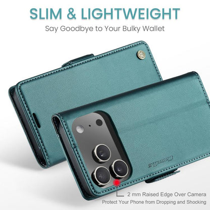 For iPhone 17 Pro Max CaseMe 023 Butterfly Buckle Litchi Texture RFID Anti-theft Leather Phone Case(Green) - iPhone 17 Pro Max Cases by CaseMe | Online Shopping UK | buy2fix
