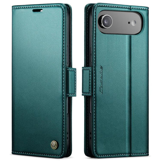 For iPhone Air CaseMe 023 Butterfly Buckle Litchi Texture RFID Anti-theft Leather Phone Case(Green)