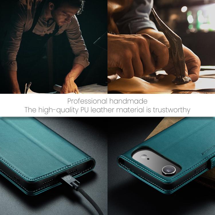 For iPhone 17 Air CaseMe 023 Butterfly Buckle Litchi Texture RFID Anti-theft Leather Phone Case(Green) - iPhone 17 Air Cases by CaseMe | Online Shopping UK | buy2fix