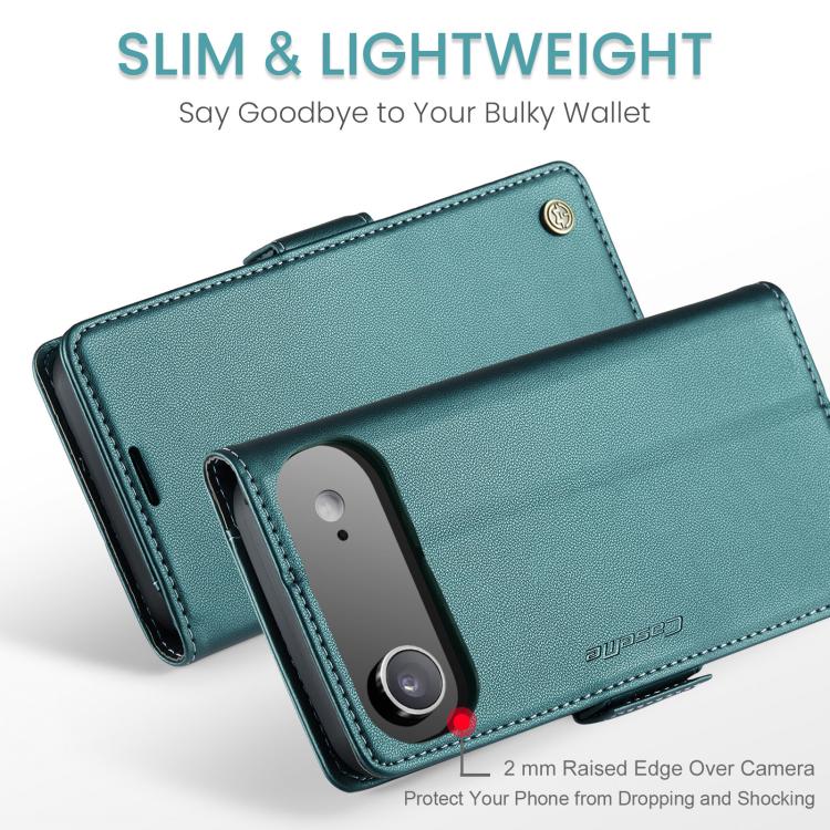For iPhone 17 Air CaseMe 023 Butterfly Buckle Litchi Texture RFID Anti-theft Leather Phone Case(Green) - iPhone 17 Air Cases by CaseMe | Online Shopping UK | buy2fix