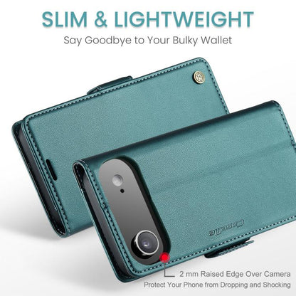 For iPhone 17 Air CaseMe 023 Butterfly Buckle Litchi Texture RFID Anti-theft Leather Phone Case(Green) - iPhone 17 Air Cases by CaseMe | Online Shopping UK | buy2fix