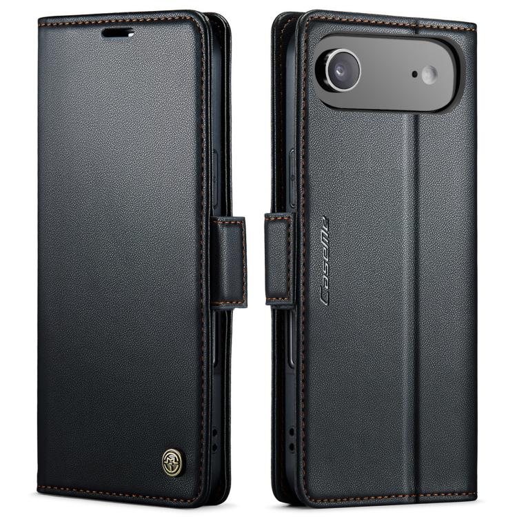 For iPhone Air CaseMe 023 Butterfly Buckle Litchi Texture RFID Anti-theft Leather Phone Case(Black) - iPhone Air Cases by CaseMe | Online Shopping UK | buy2fix