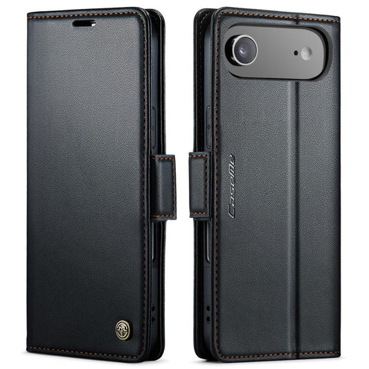 For iPhone Air CaseMe 023 Butterfly Buckle Litchi Texture RFID Anti-theft Leather Phone Case(Black) - iPhone Air Cases by CaseMe | Online Shopping UK | buy2fix