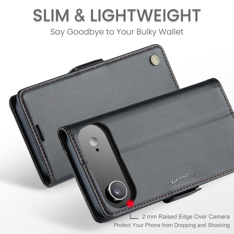 For iPhone Air CaseMe 023 Butterfly Buckle Litchi Texture RFID Anti-theft Leather Phone Case(Black) - iPhone Air Cases by CaseMe | Online Shopping UK | buy2fix
