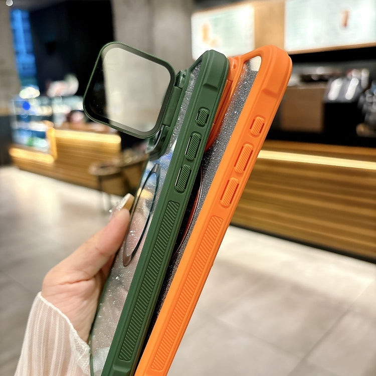 For iPhone 16 Pro Max CD-grain Gradient Glitter Magsafe Acrylic Hybrid TPU Phone Case(Blue) by buy2fix