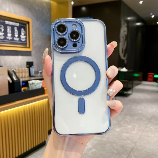 For iPhone 16 Pro Max Imitation Original Magsafe TPU Phone Case(Blue) by buy2fix