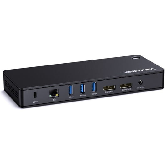 WAVLINK UTD22 Support 96W Laptop Charging USB4 Docking Station Dual Monitor USB-C Hub(US Plug) -  by WAVLINK | Online Shopping UK | buy2fix
