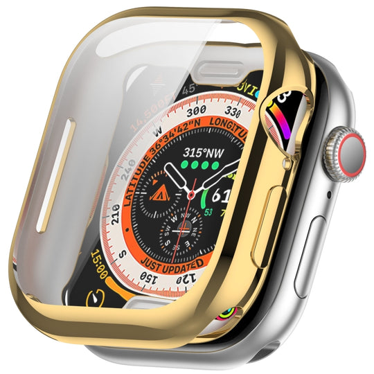 For Apple Watch Series 11 / 10 46mm All-inclusive Plating TPU Watch Case(Gold)