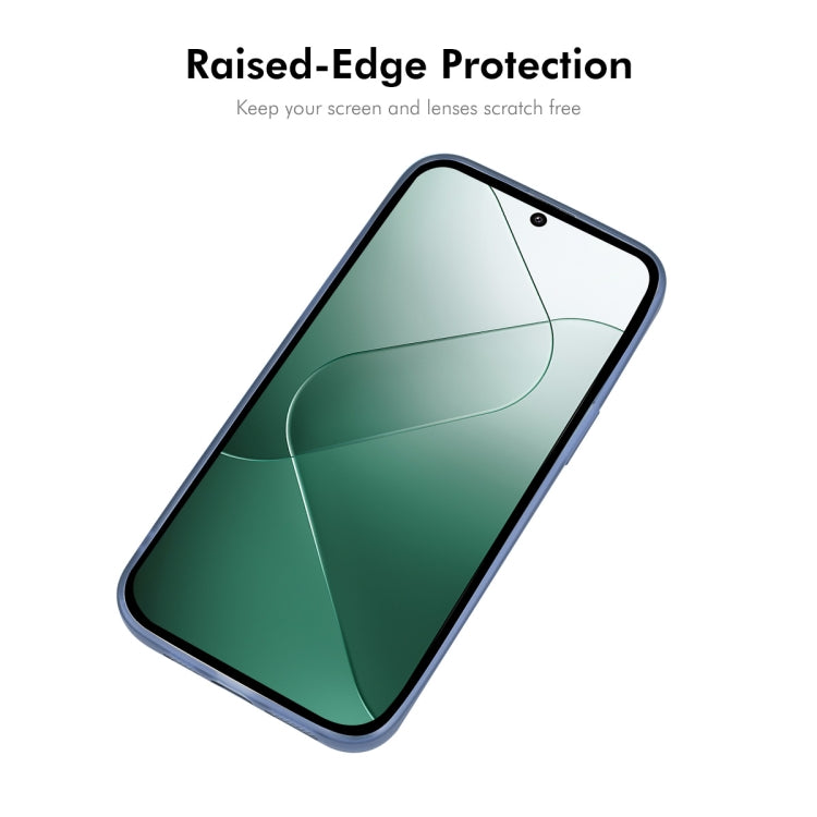 For Xiaomi 14 ENKAY Hat-Prince Translucent Matte TPU Phone Case with Lens Film(White) - Xiaomi Cases by ENKAY | Online Shopping UK | buy2fix