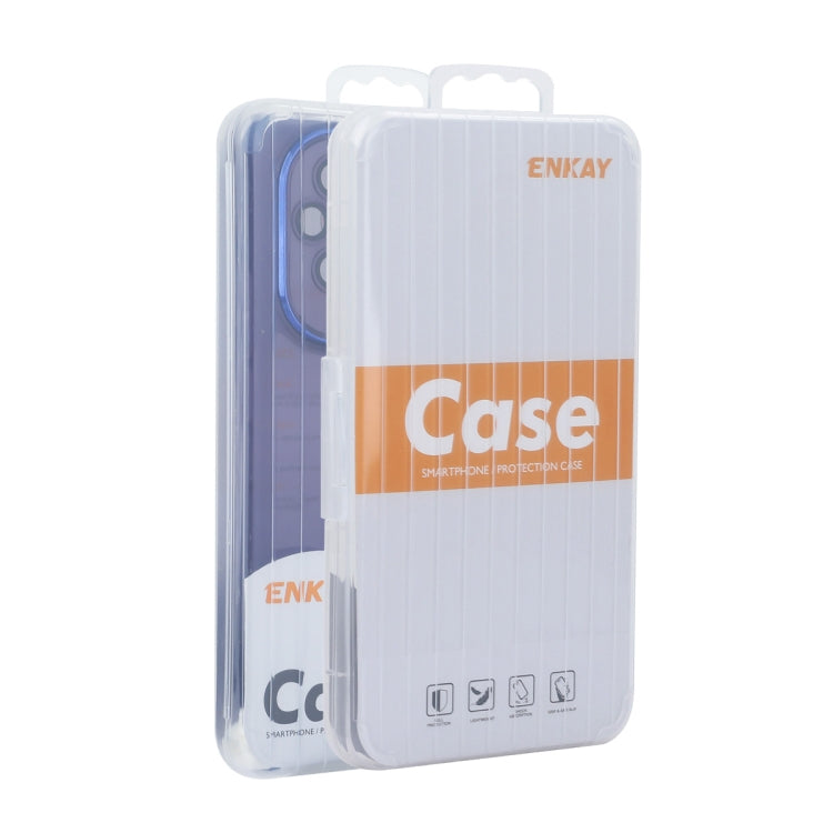 For Xiaomi 14 ENKAY Hat-Prince Translucent Matte TPU Phone Case with Lens Film(White) - Xiaomi Cases by ENKAY | Online Shopping UK | buy2fix
