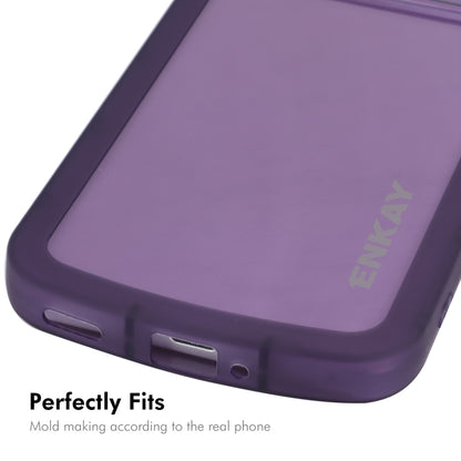 For Redmi K70 / K70 Pro ENKAY Hat-Prince Translucent Matte TPU Shockproof Phone Case(Purple) - Xiaomi Cases by ENKAY | Online Shopping UK | buy2fix