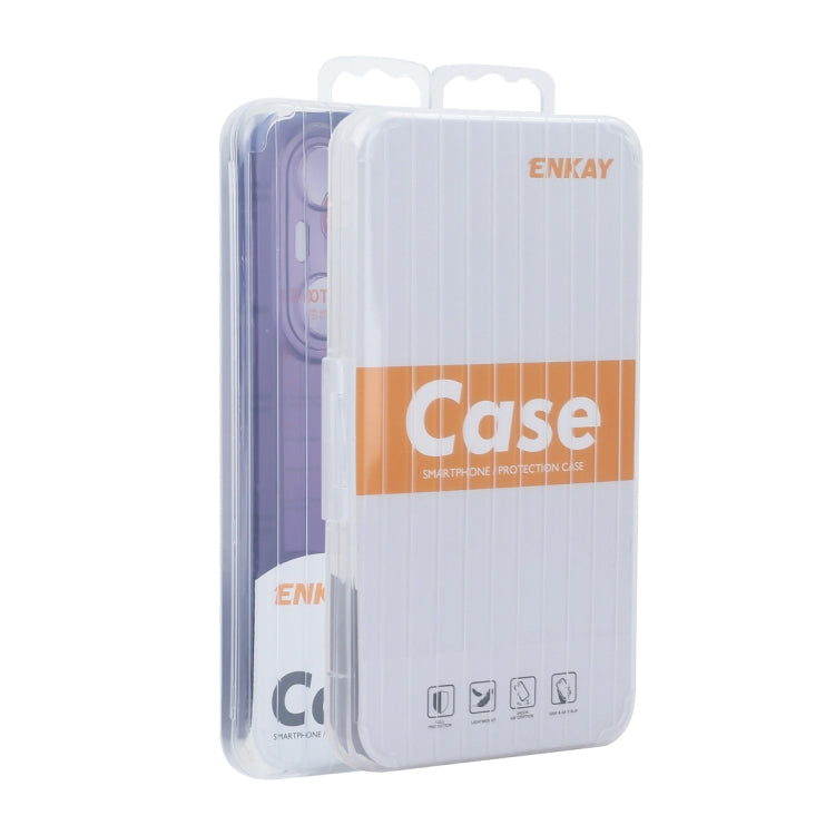For Redmi K70 / K70 Pro ENKAY Hat-Prince Translucent Matte TPU Shockproof Phone Case(Purple) - Xiaomi Cases by ENKAY | Online Shopping UK | buy2fix