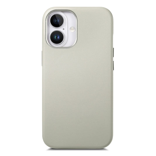 For iPhone 16 Plus Electroplated Metal Button MagSafe Phone Case(White) - iPhone 16 Plus Cases by buy2fix | Online Shopping UK | buy2fix