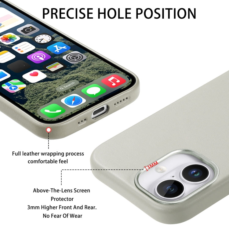 For iPhone 16 Plus Electroplated Metal Button MagSafe Phone Case(White) - iPhone 16 Plus Cases by buy2fix | Online Shopping UK | buy2fix