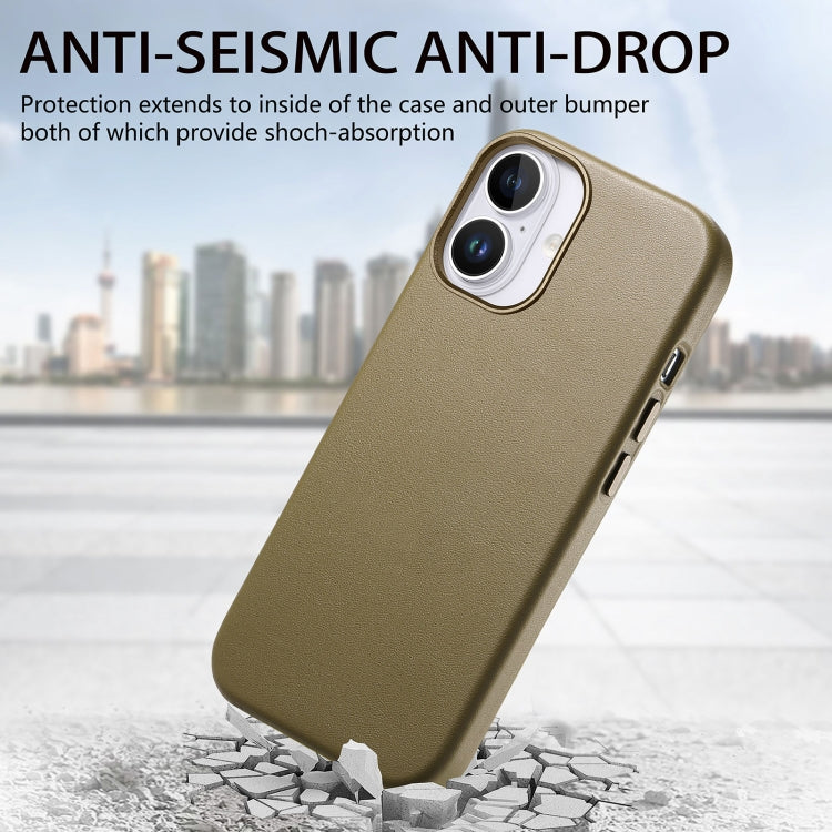 For iPhone 16 Plus Electroplated Metal Button MagSafe Phone Case(Green) - iPhone 16 Plus Cases by buy2fix | Online Shopping UK | buy2fix