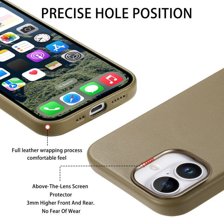 For iPhone 16 Plus Electroplated Metal Button MagSafe Phone Case(Green) - iPhone 16 Plus Cases by buy2fix | Online Shopping UK | buy2fix