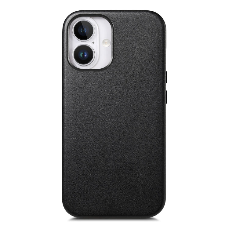 For iPhone 16 Plus Electroplated Metal Button MagSafe Phone Case(Black) - iPhone 16 Plus Cases by buy2fix | Online Shopping UK | buy2fix