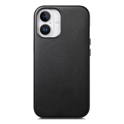 For iPhone 16 Plus Electroplated Metal Button MagSafe Phone Case(Black) - iPhone 16 Plus Cases by buy2fix | Online Shopping UK | buy2fix