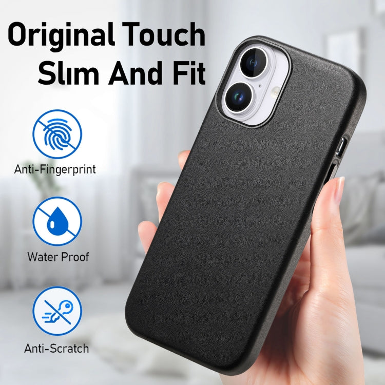 For iPhone 16 Plus Electroplated Metal Button MagSafe Phone Case(Black) - iPhone 16 Plus Cases by buy2fix | Online Shopping UK | buy2fix