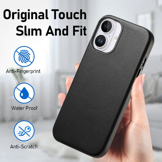 For iPhone 16 Plus Electroplated Metal Button MagSafe Phone Case(Black) - iPhone 16 Plus Cases by buy2fix | Online Shopping UK | buy2fix