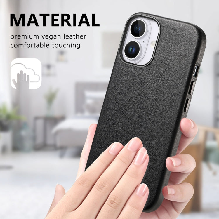 For iPhone 16 Plus Electroplated Metal Button MagSafe Phone Case(Black) - iPhone 16 Plus Cases by buy2fix | Online Shopping UK | buy2fix