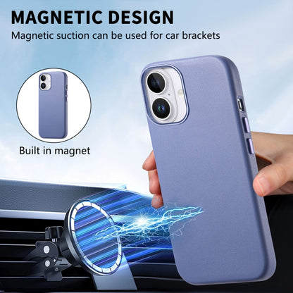 For iPhone 16 Plus Electroplated Metal Button MagSafe Phone Case(Blue) - iPhone 16 Plus Cases by buy2fix | Online Shopping UK | buy2fix