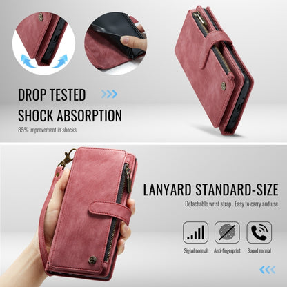 For Google Pixel 9 / 9 Pro CaseMe C30 Card Slots Zipper Wallet Leather Phone Case(Wine Red) - Google Cases by CaseMe | Online Shopping UK | buy2fix