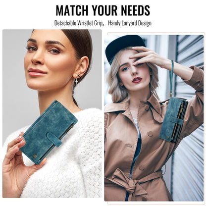 For Google Pixel 10 / 10 Pro / 9 CaseMe C30 Card Slots Zipper Wallet Leather Phone Case(Blue) by CaseMe