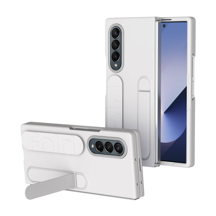 For Samsung Galaxy Z Fold3 Star Pattern Wristband Holder Phone Case(White) - Galaxy Phone Cases by buy2fix | Online Shopping UK | buy2fix