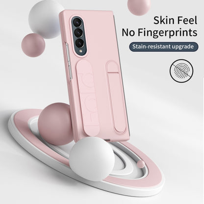 For Samsung Galaxy Z Fold3 Star Pattern Wristband Holder Phone Case(Pink) - Galaxy Phone Cases by buy2fix | Online Shopping UK | buy2fix
