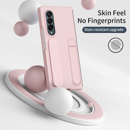For Samsung Galaxy Z Fold3 Star Pattern Wristband Holder Phone Case(Pink) - Galaxy Phone Cases by buy2fix | Online Shopping UK | buy2fix