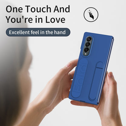 For Samsung Galaxy Z Fold3 Star Pattern Wristband Holder Phone Case(Blue) - Galaxy Phone Cases by buy2fix | Online Shopping UK | buy2fix