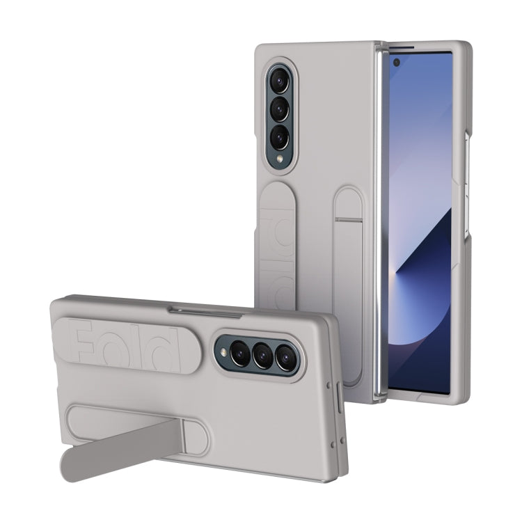 For Samsung Galaxy Z Fold3 Star Pattern Wristband Holder Phone Case(Titanium dust) - Galaxy Phone Cases by buy2fix | Online Shopping UK | buy2fix