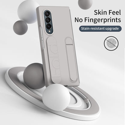 For Samsung Galaxy Z Fold3 Star Pattern Wristband Holder Phone Case(Titanium dust) - Galaxy Phone Cases by buy2fix | Online Shopping UK | buy2fix
