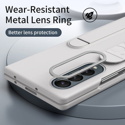 For Samsung Galaxy Z Fold4 Star Pattern Wristband Holder Phone Case(White) - Galaxy Z Fold4 5G Cases by buy2fix | Online Shopping UK | buy2fix