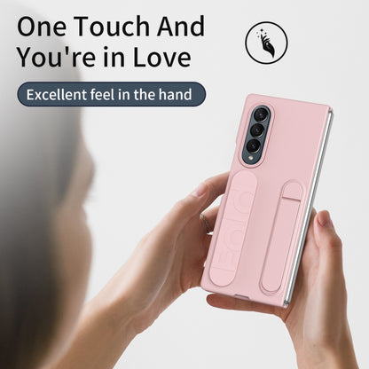 For Samsung Galaxy Z Fold4 Star Pattern Wristband Holder Phone Case(Pink) - Galaxy Z Fold4 5G Cases by buy2fix | Online Shopping UK | buy2fix
