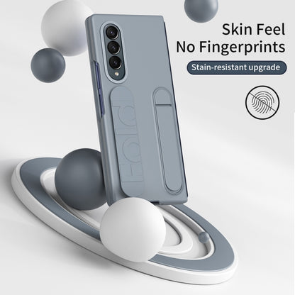 For Samsung Galaxy Z Fold4 Star Pattern Wristband Holder Phone Case(Gray) - Galaxy Z Fold4 5G Cases by buy2fix | Online Shopping UK | buy2fix