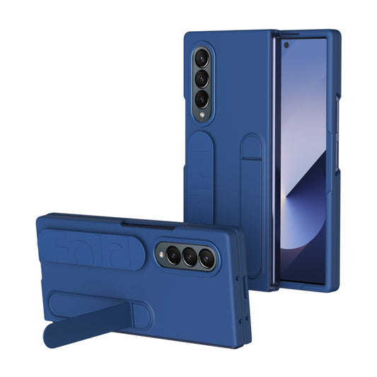 For Samsung Galaxy Z Fold4 Star Pattern Wristband Holder Phone Case(Blue) - Galaxy Z Fold4 5G Cases by buy2fix | Online Shopping UK | buy2fix