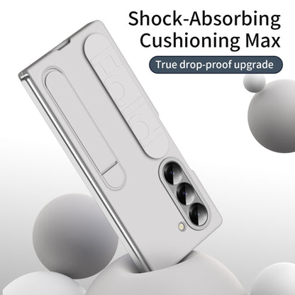 For Samsung Galaxy Z Fold5 5G Star Pattern Wristband Holder Phone Case(White) - Galaxy Z Fold5 Cases by buy2fix | Online Shopping UK | buy2fix