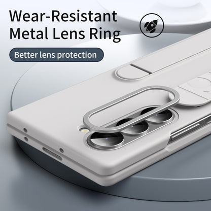 For Samsung Galaxy Z Fold5 5G Star Pattern Wristband Holder Phone Case(White) - Galaxy Z Fold5 Cases by buy2fix | Online Shopping UK | buy2fix