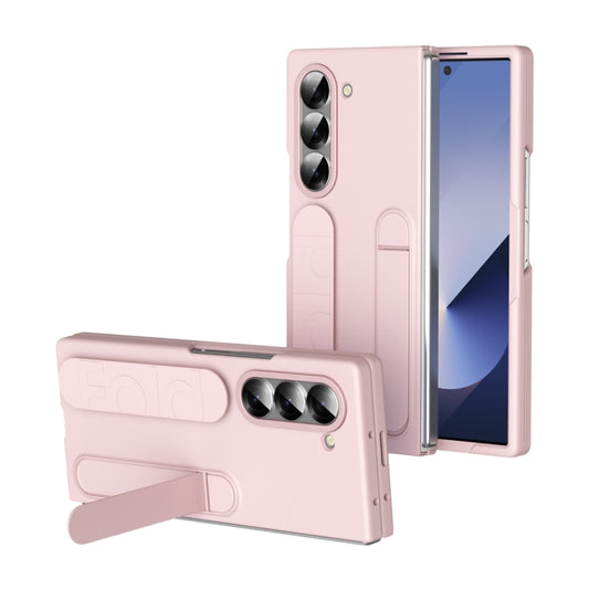 For Samsung Galaxy Z Fold5 5G Star Pattern Wristband Holder Phone Case(Pink) - Galaxy Z Fold5 Cases by buy2fix | Online Shopping UK | buy2fix