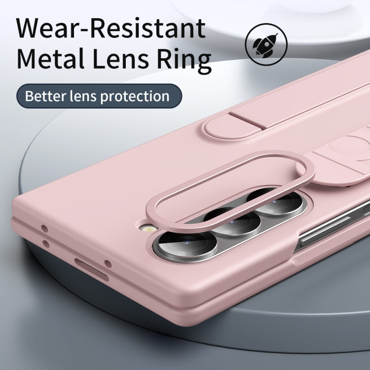 For Samsung Galaxy Z Fold5 5G Star Pattern Wristband Holder Phone Case(Pink) - Galaxy Z Fold5 Cases by buy2fix | Online Shopping UK | buy2fix