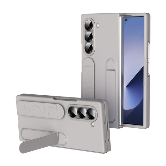 For Samsung Galaxy Z Fold5 5G Star Pattern Wristband Holder Phone Case(Titanium dust) - Galaxy Z Fold5 Cases by buy2fix | Online Shopping UK | buy2fix