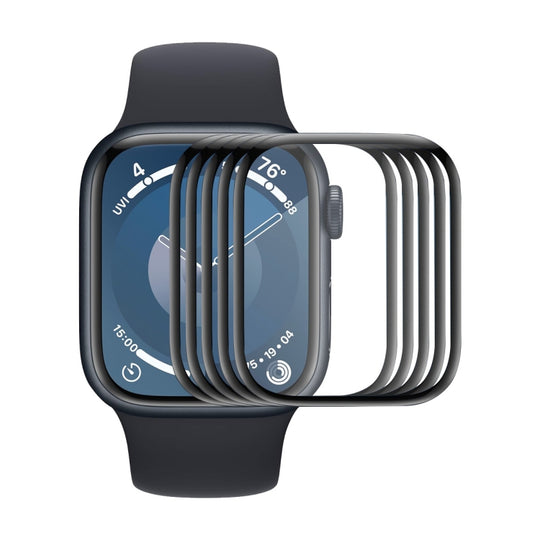 For Apple Watch Series 11 / 10 42mm 5 PCS/Pack ENKAY 3D Full Coverage Soft PC Edge PMMA HD Screen Film