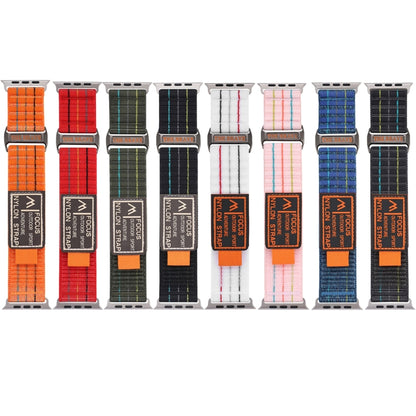 For Apple Watch Ultra 2 49mm Two Sections Nylon Hook and Loop Fastener Watch Band(Charcoal Gray) by buy2fix